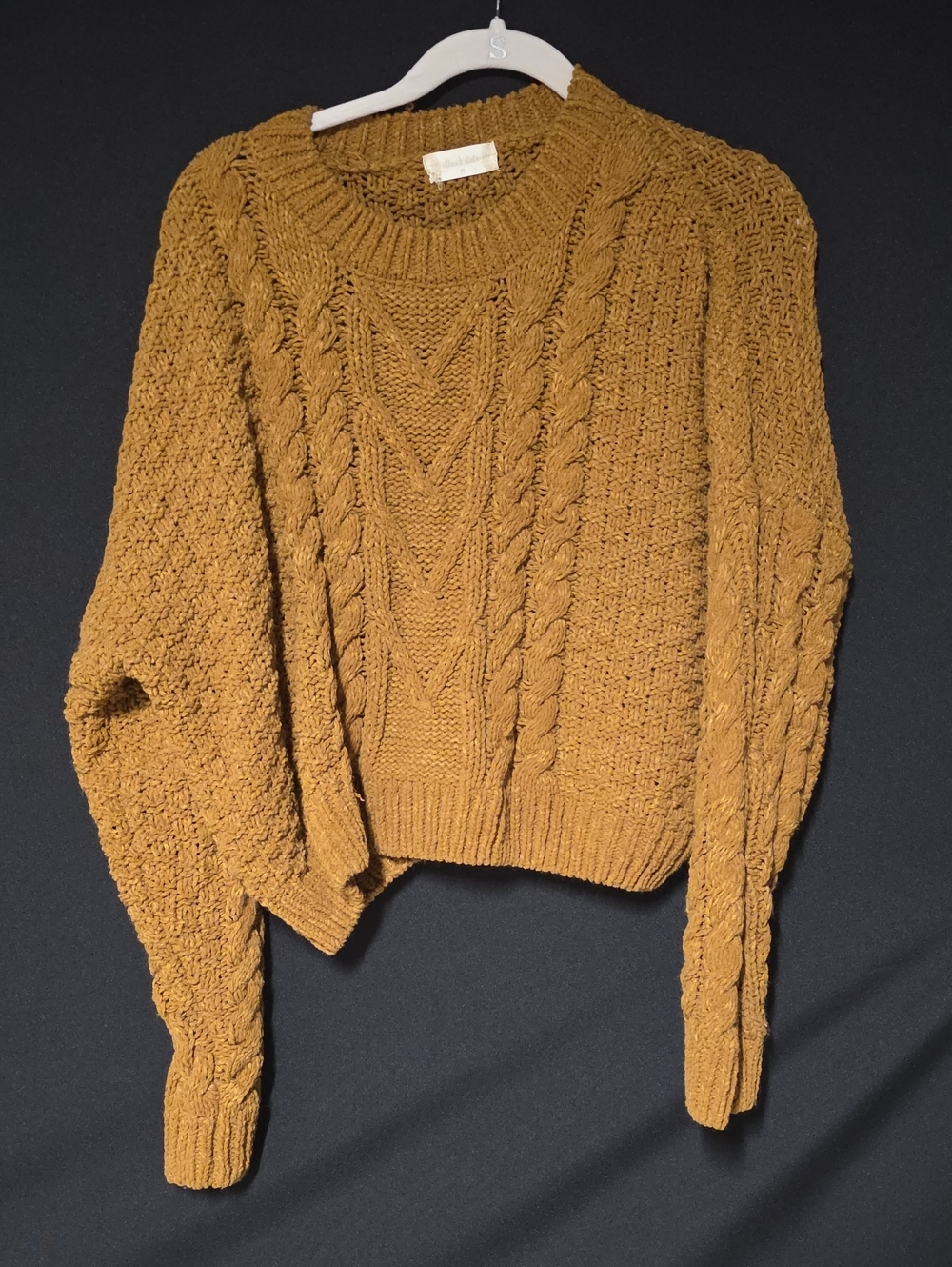 Altar'd State Cable Crewneck Sweater